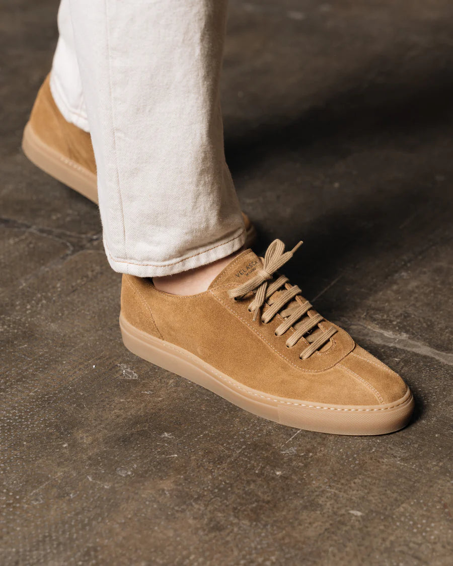 Baskets Daim Marron avec Semelle Marron