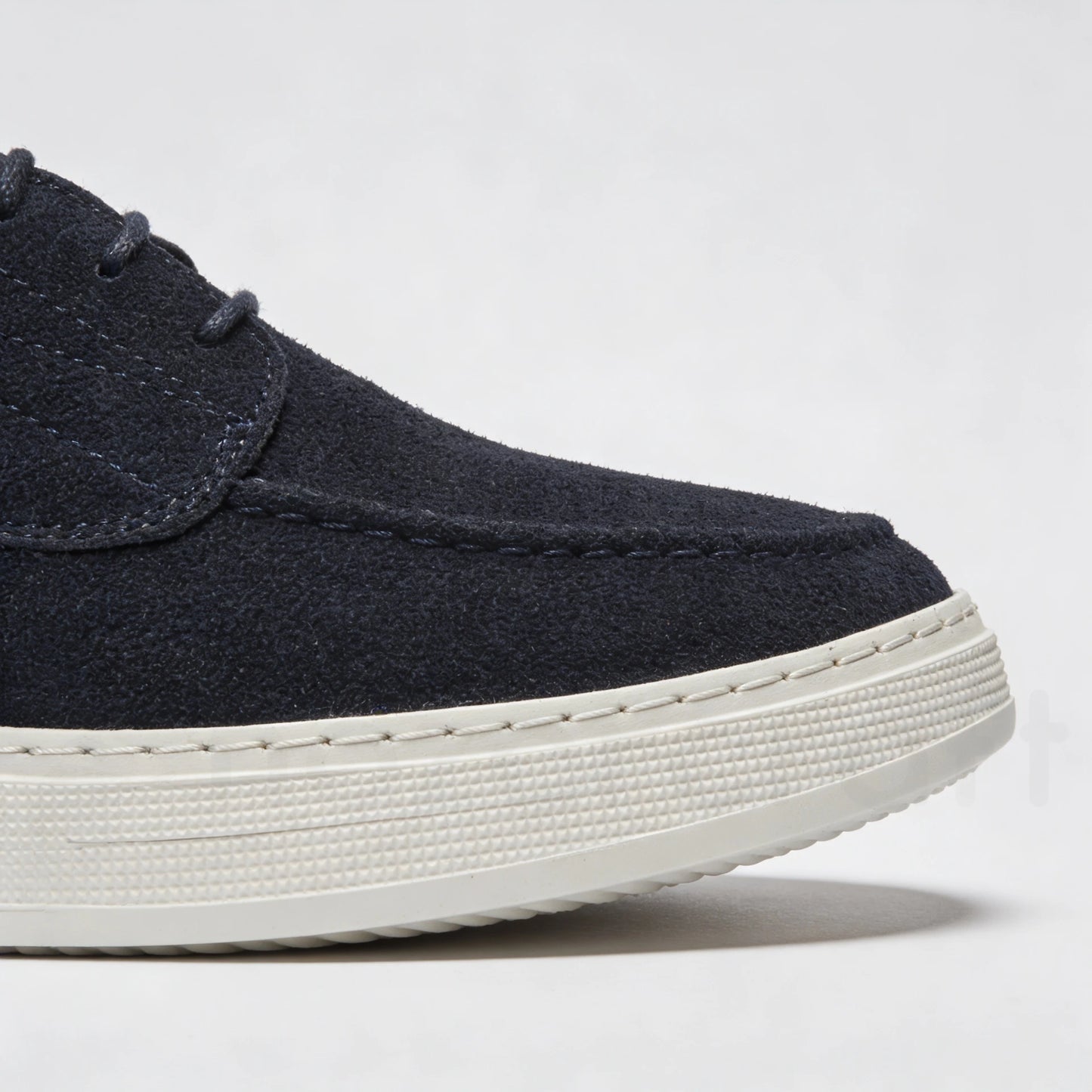 Slip-Ons Mocassins à Lacets en Daim Bleu Marine avec Semelle Eva Anti-Tâche