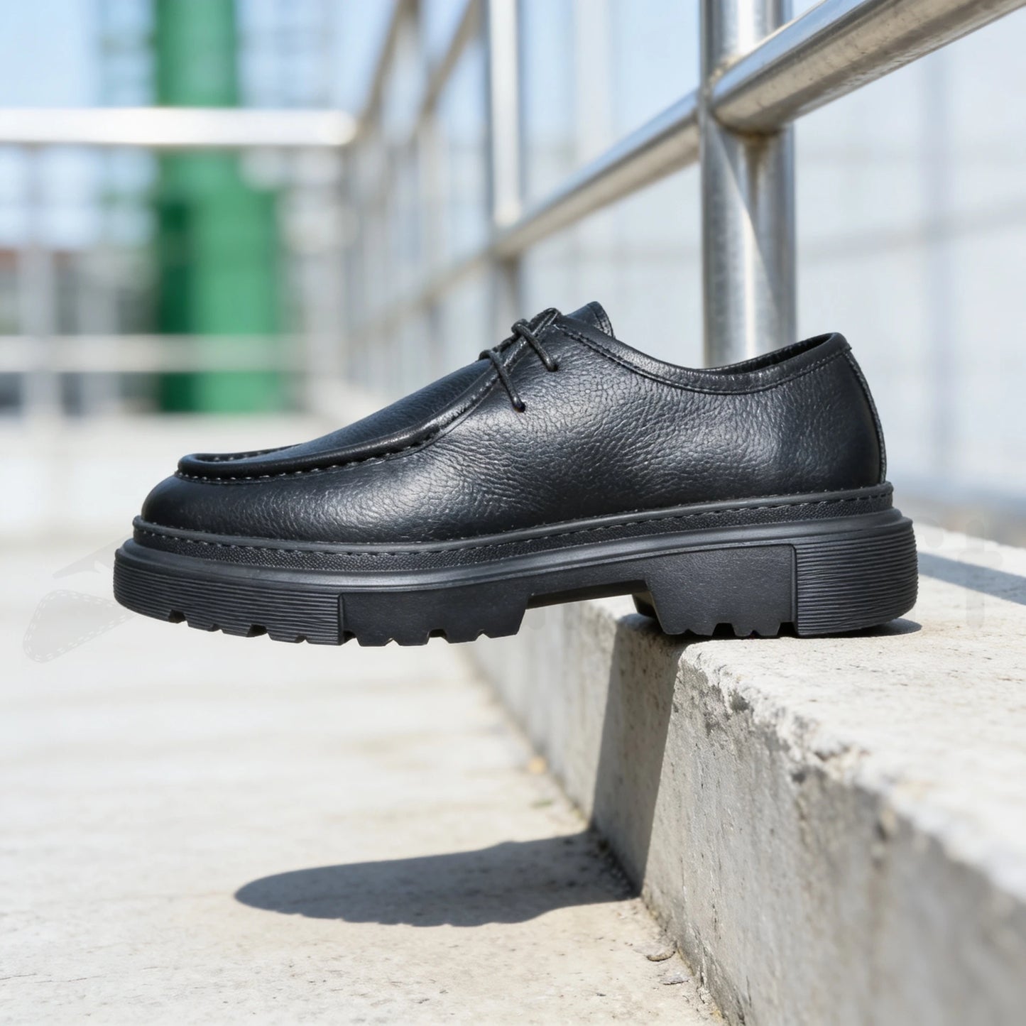 NazarCraft Chunky Derbies en Cuir Grainé avec Semelle en EVA
