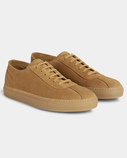 Baskets Daim Marron avec Semelle Marron
