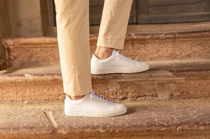 Baskets en Cuir Blanc pour Homme et Femme