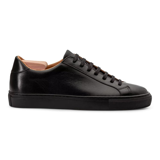 Baskets en Daim Noir avec Semelle Noire