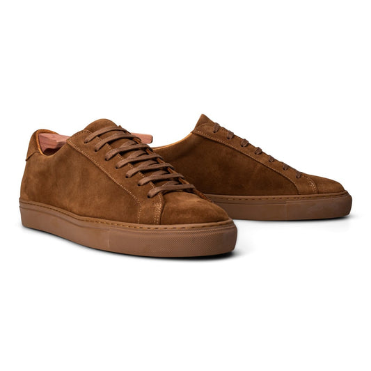 Baskets en Daim Marron avec Semelle Marron