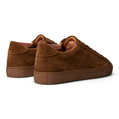 Baskets en Daim Marron avec Semelle Marron