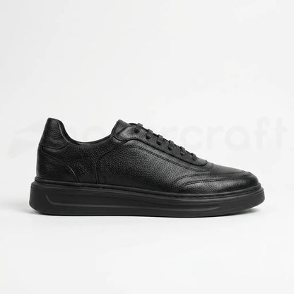 NazarCraft LEGACY Baskets en Cuir Grainé Beige et Noir et Marron Pour Homme