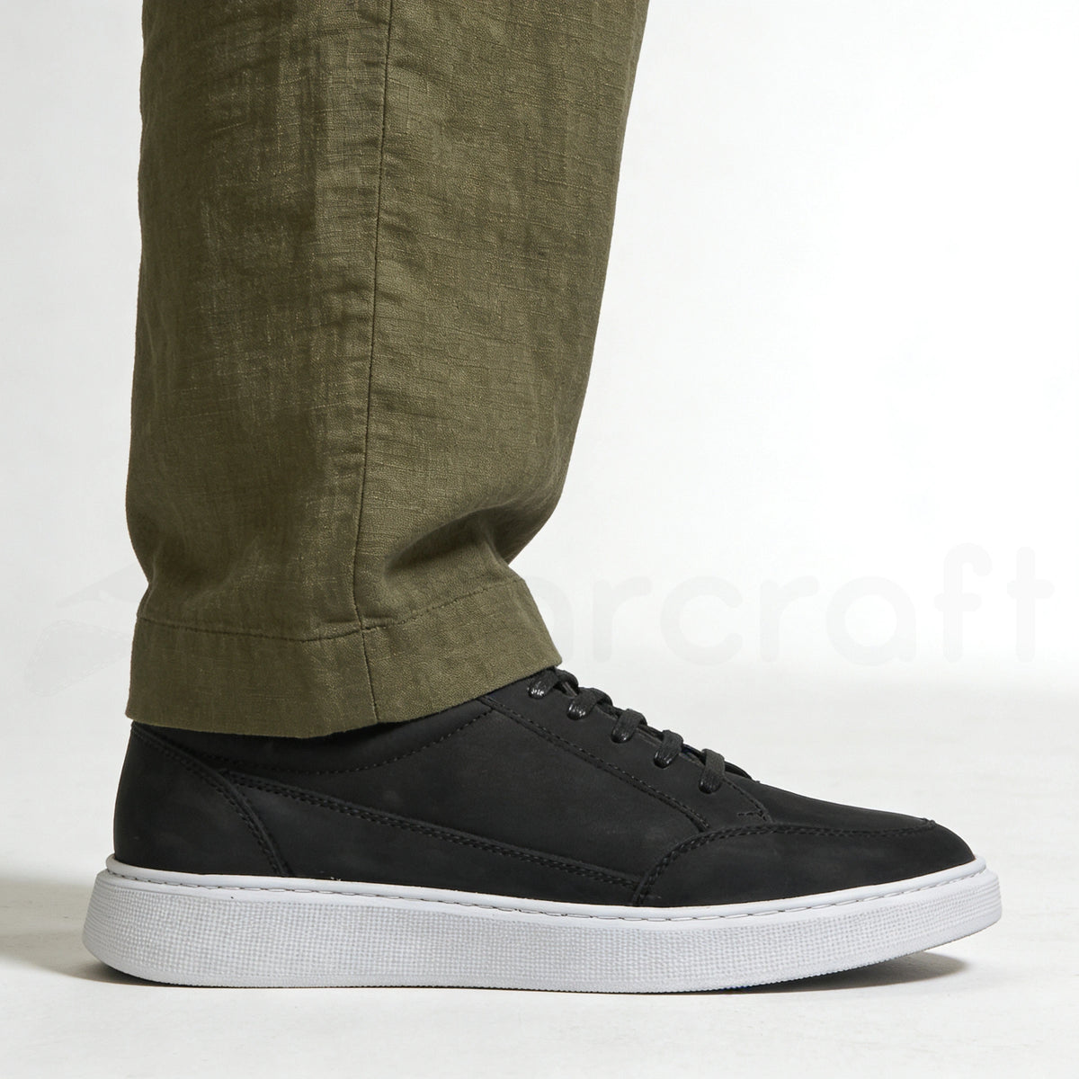 Valoris Baskets en Cuir Nubuck avec Semelle Eva Anti-Tâche