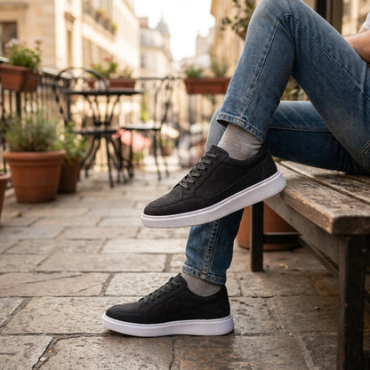 Valoris Baskets en Cuir Nubuck avec Semelle Eva Anti-Tâche