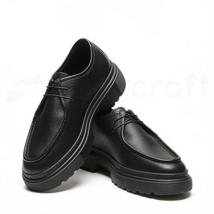 NazarCraft Chunky Derbies en Cuir Grainé avec Semelle en EVA