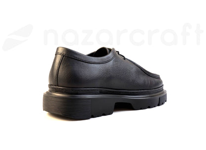 Chunky Derbies en Cuir Grainé avec Semelle en EVA