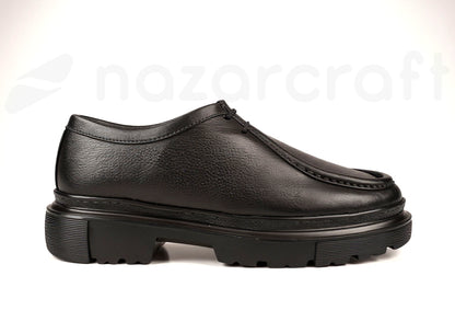 Chunky Derbies en Cuir Grainé avec Semelle en EVA