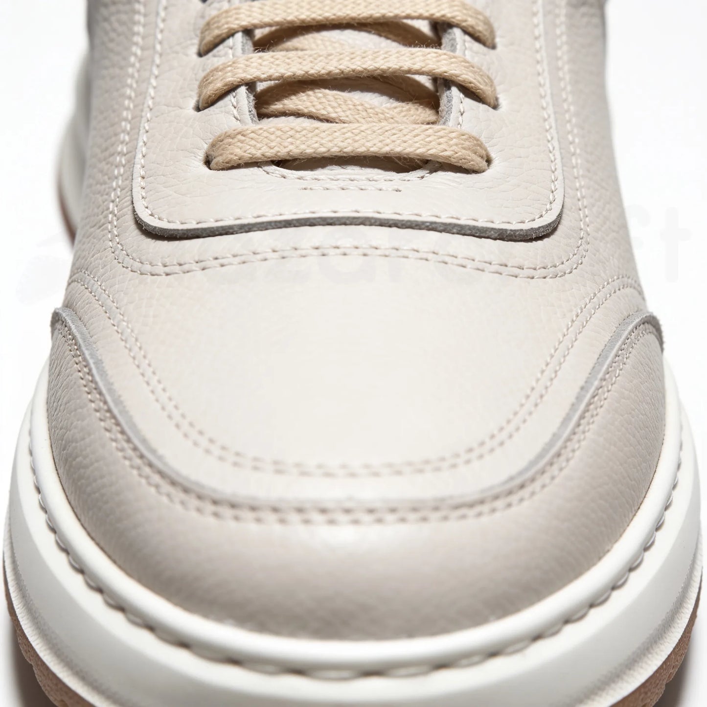 LEGACY 2.0 Baskets en Cuir Grainé Beige et Noir et Marron avec Semelle Eva Anti-Tâche