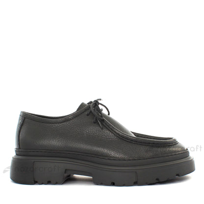 Chunky Derbies en Cuir Grainé avec Semelle en EVA