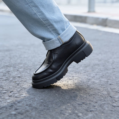 NazarCraft Chunky Derbies en Cuir Grainé avec Semelle en EVA