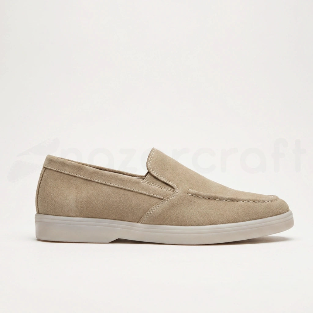 Noble Loafers Mocassins Summer Walk en Daim Suédé Beige