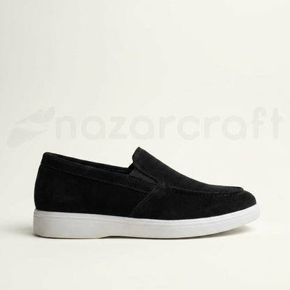 NazarCraft Noble Mocassin Loafers Summer Walk en Daim Beige Noir et Marron Tan Suédé