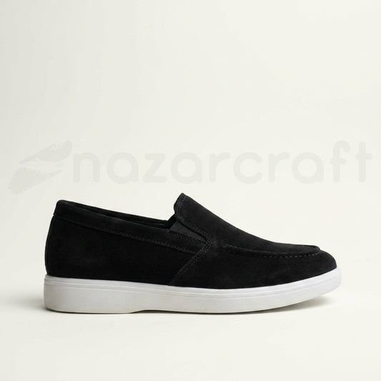NazarCraft Noble Mocassin Loafers Summer Walk en Daim Beige Noir et Marron Tan Suédé