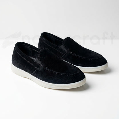 Noble Loafers Mocassins Summer Walk en Daim Suédé Noir
