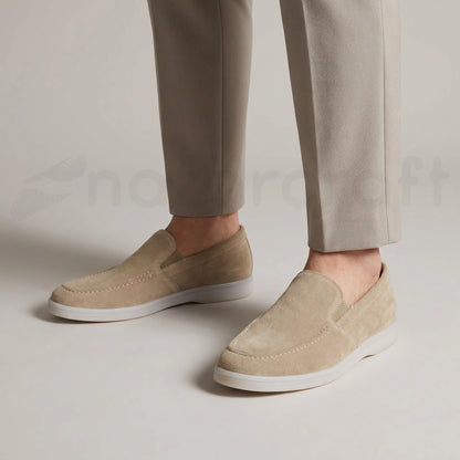 Noble Loafers Mocassins Summer Walk en Daim Suédé Beige