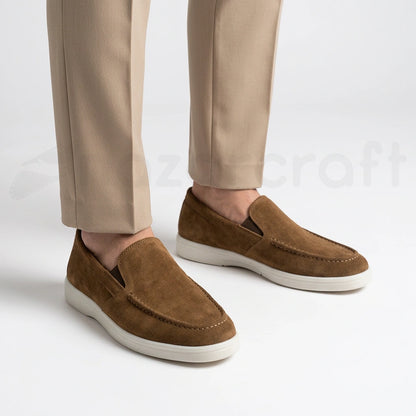 NOBLE Loafers Summer Walk Marron Tan en Daim Suédé