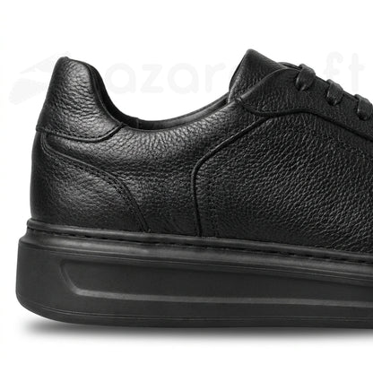NazarCraft LEGACY Baskets en Cuir Grainé Beige et Noir et Marron Pour Homme