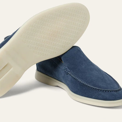 Moccasins Summer Walk Bleu Jean en Daim Suédé